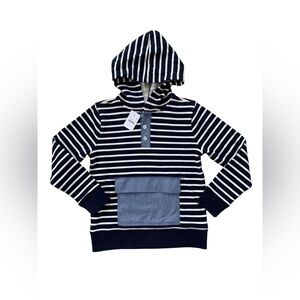 Crewcuts NWT Size M, 8-9, Striped French Terry Hoodie